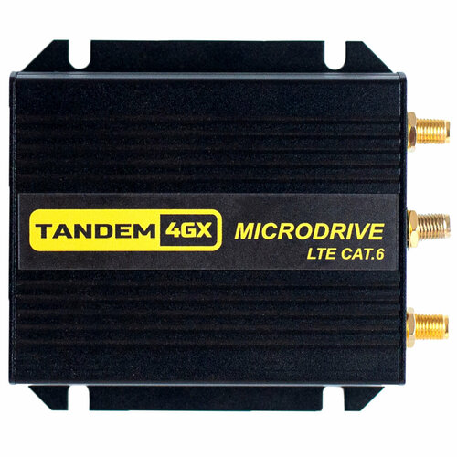 Компактный LTE-маршрутизатор MicroDrive Tandem-4GX-6, LTE Cat.6, Wi-Fi, 2x RJ-45, с каб. micro-Fit simcom sim7906e sim7906e pcie lte cat6 мини модуль pcie lte hspa wcdma gnss dl 2ca b1 b3 b5 b7 b8 b20 b28 b32 b38 b39 b40 b41