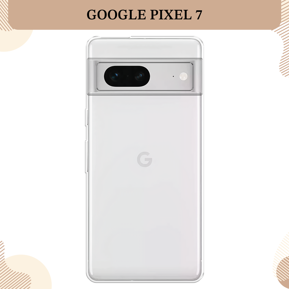 Силиконовый чехол на Google Pixel 7 / Гугл Пиксель 7, прозрачный