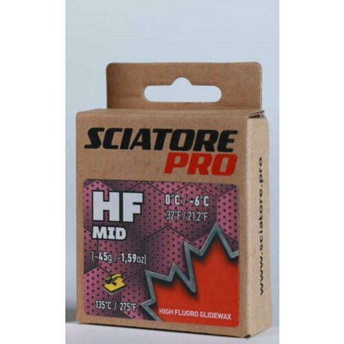 фото Парафин sciatore hf mid (0/-6) 45г sciatore pro