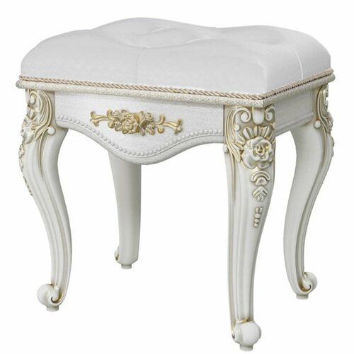 Пуф в спальню белый 471х355х510мм 19109₽