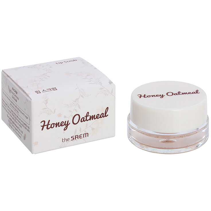 Отшелушивающий скраб для губ с медом и овсяной мукой The Saem Honey Oatmeal Lip Scrub