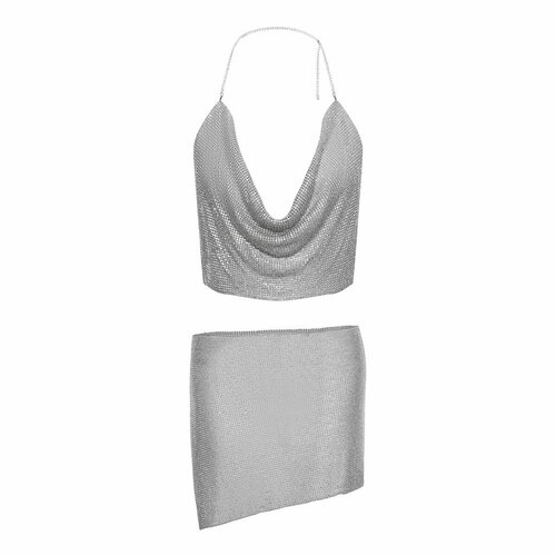 Комплект одежды TREASURE STORE little party, размер OneSize, серебряный