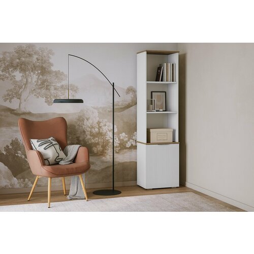 Стеллаж Салерно 1 Белый 50x36x190 фабрика «Мебель Лэнд 24»