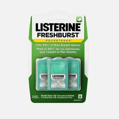 Изображение товара Listerine FRESHBURST Pocketpaks освежающие полоски 3-24