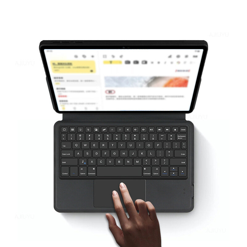 Клавиатура с чехлом «MyPads Tasti Keyboard» для Honor Pad X9 / Pad X8 Pro съёмная беспроводная Bluetooth-клавиатура, черный