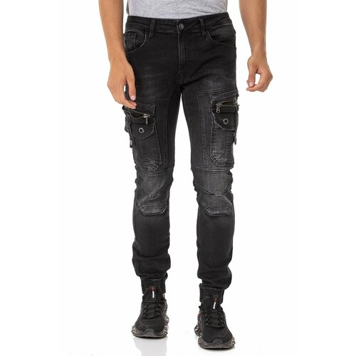 фото Джинсы cipo & baxx, размер 30, черный