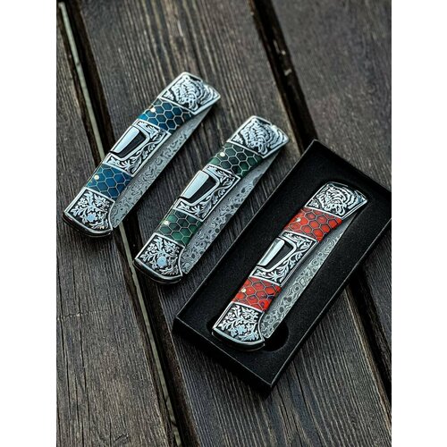 фото Складной нож из дамасской стали нет бренда