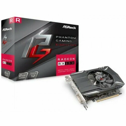 Видеокарта AsRock 550 2GB Phantom Gaming 64-bit GDDR5 DP HDMI DVI asrock z690m phantom gaming 4