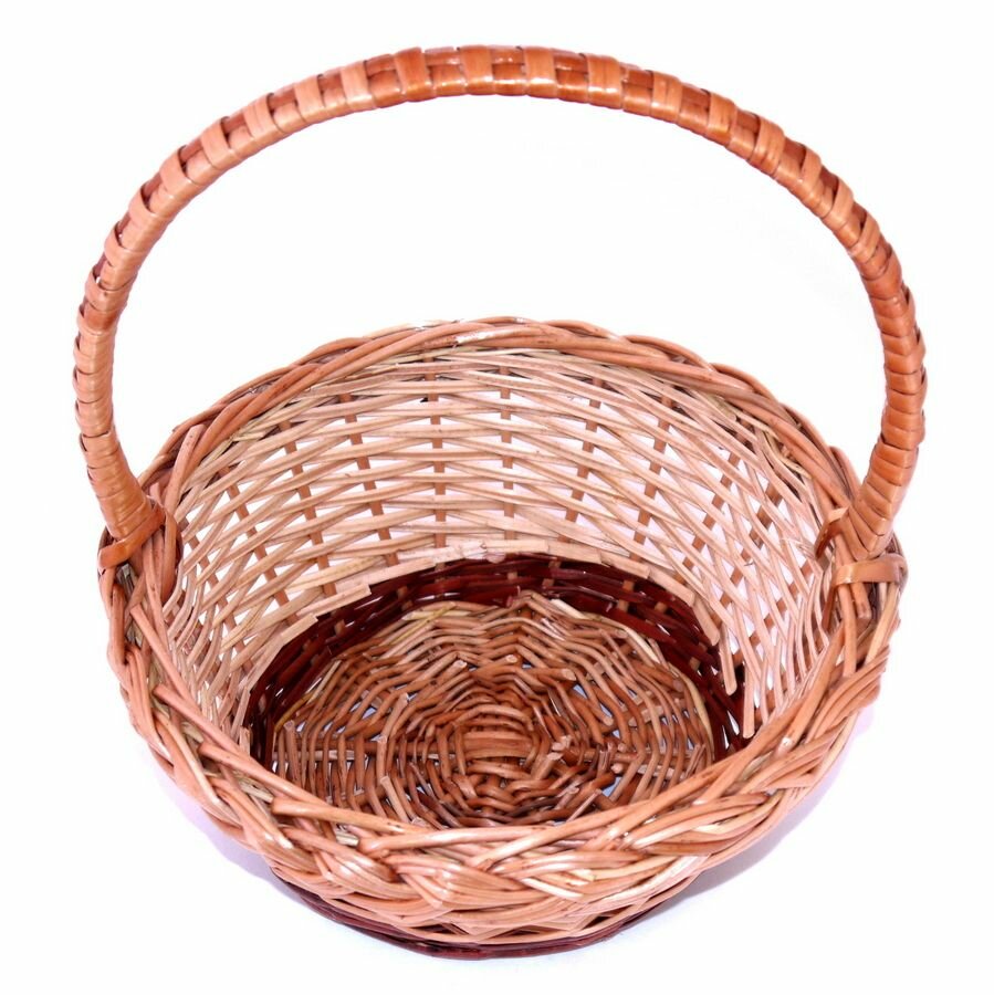 фото Корзина плетеная пасхальная мини 2, ручное плетение из лозы