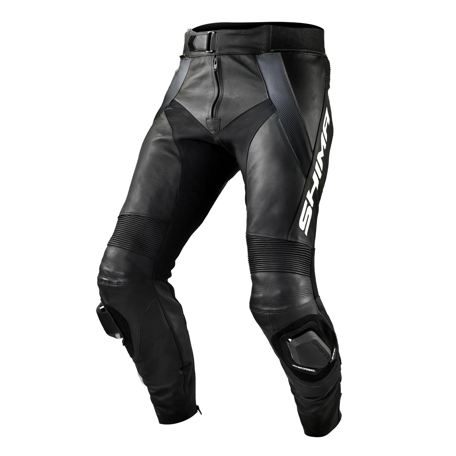 Мотоциклетные штаны кожаные SHIMA STR TROUSER, Черный, размер 54