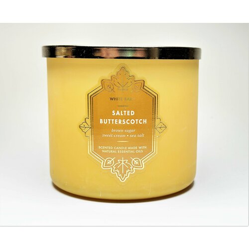 Bath and Body Works свеча ароматическая с 3-мя фитилями Salted Butterscotch