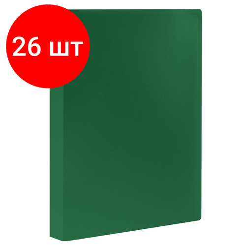 Комплект 26 шт, Папка 30 вкладышей STAFF, зеленая, 0.5 мм, 225699 папка 10 вкладышей staff зеленая 0 5 мм 225691 225691