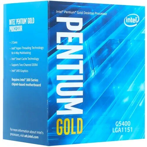 Процессор / Intel Pentium Gold G5400 Box Coffee Lake-S / Intel LGA1151v2 / BX80684G5400