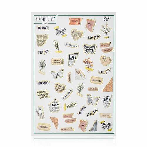 UNIDIP Слайдеры для дип-системы / наклейки водные / 08