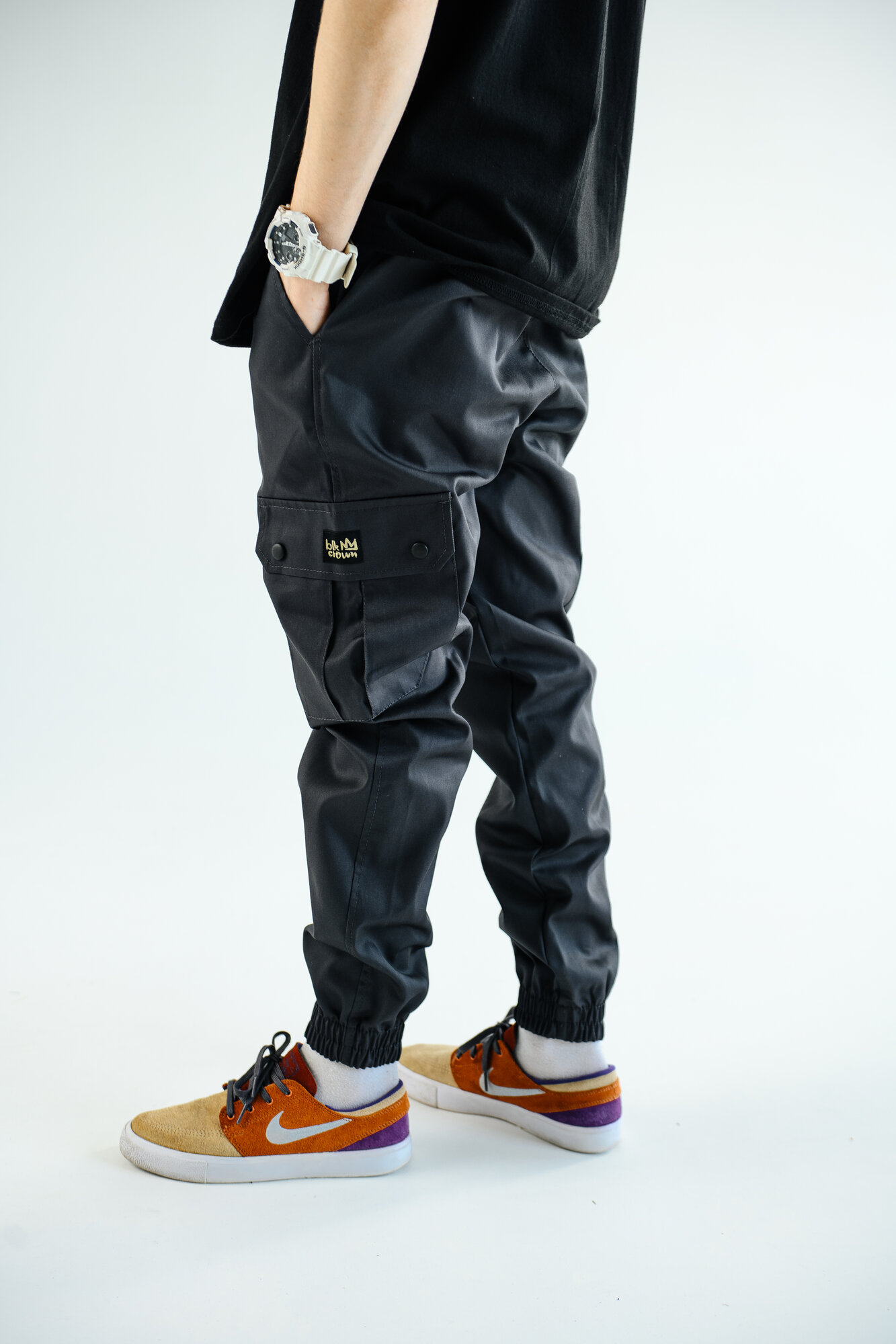 Брюки карго BLK CROWN, размер L, графит — фото 1