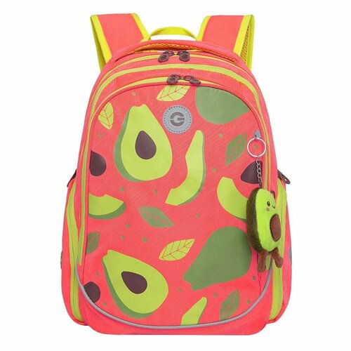 Рюкзак школьный с анатомической спинкой, тремя отделениями, для девочки RG-368-3/3