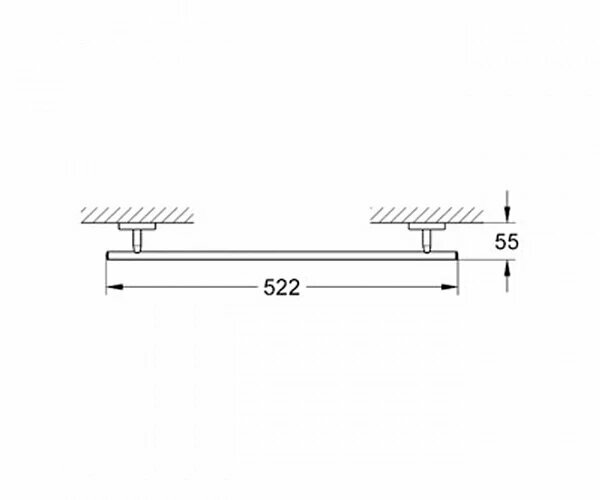Полотенцедержатель Grohe BauCosmopolitan 430 мм хром (40459001)
