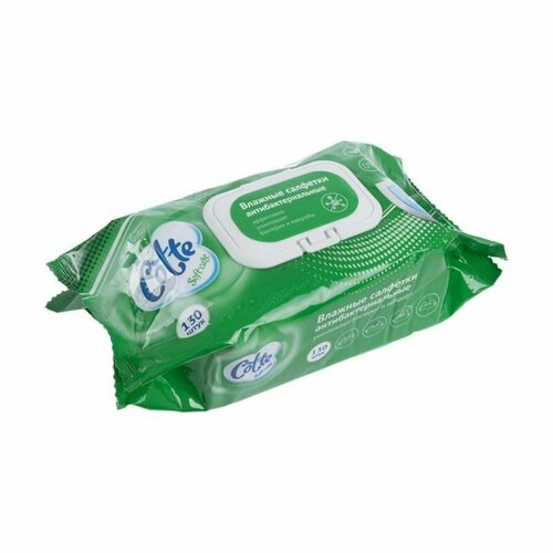 Влажные салфетки антибактериальные, Cotte, 130 шт.