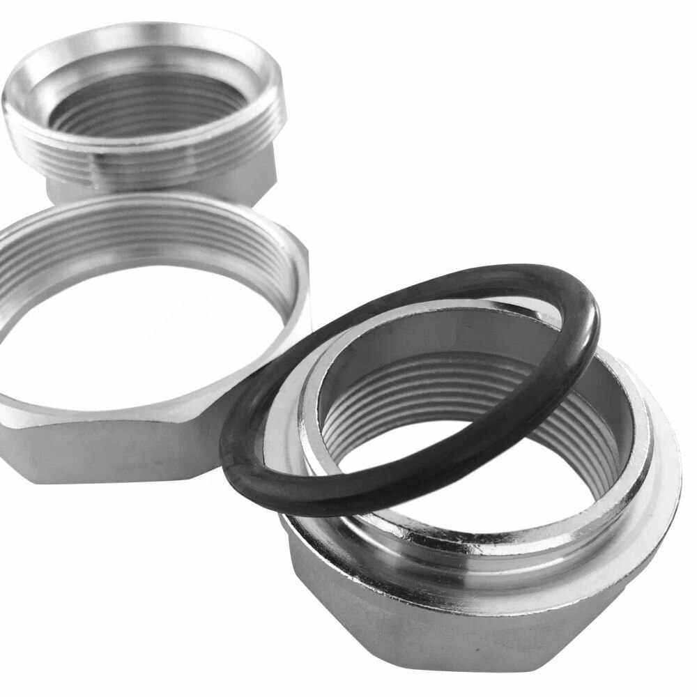 Соединитель латунь никель американка Ду 40 (1 1/2") прямой ВР/ВР SantechSystems — фото 1