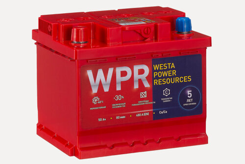 Изображение товара Автомобильный аккумулятор WPR 6СТ-50 VL (1) LB (арт. 550105310)