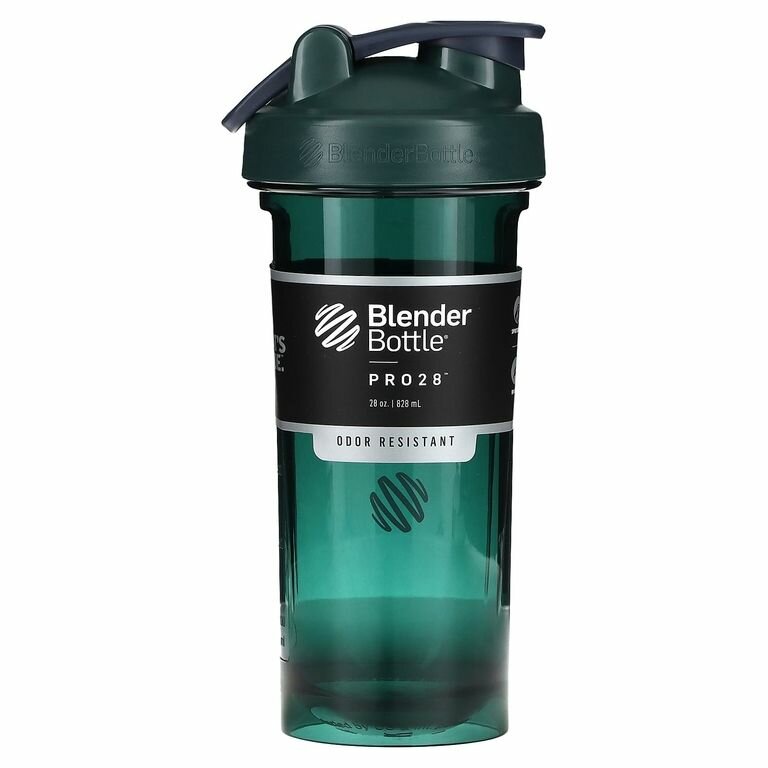 Шейкер спортивный, Blender Bottle, серия Pro28, FC Green, зеленый, 828 мл (28 унции)
