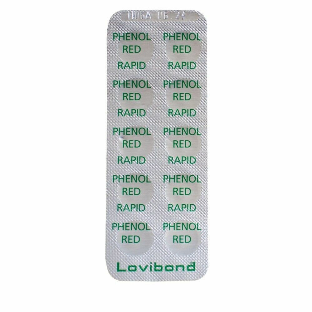 Таблетки Lovibond pH  Phenol Red  для тестера  10шт   1 блистер 10таблеток Химия для бассейнов