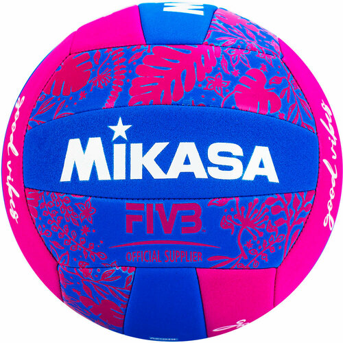Мяч для пляжного волейбола Mikasa, BV354TV-GV-BP, синий/розовый