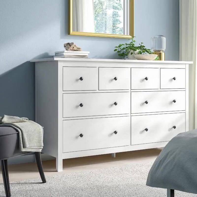 IKEA Комод HEMNES 8 ящиков, 160*95*50, белый, кымор (хемнес икеа) — фото 1