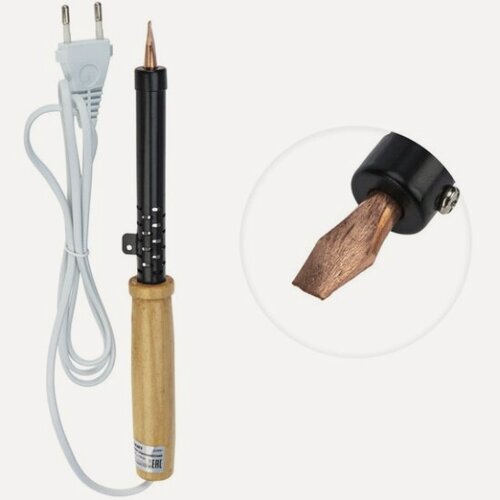 Изображение товара Паяльник Rexant 100 Вт c деревянной ручкой (тип ЭПСН)