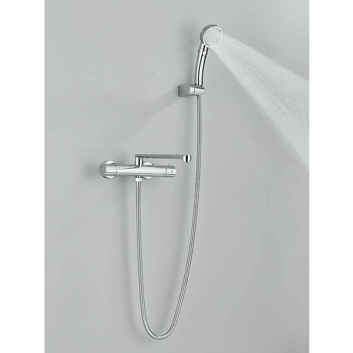 Смеситель термостатический для ванны с длинным изливом, MIAmark, латунный, хромированный