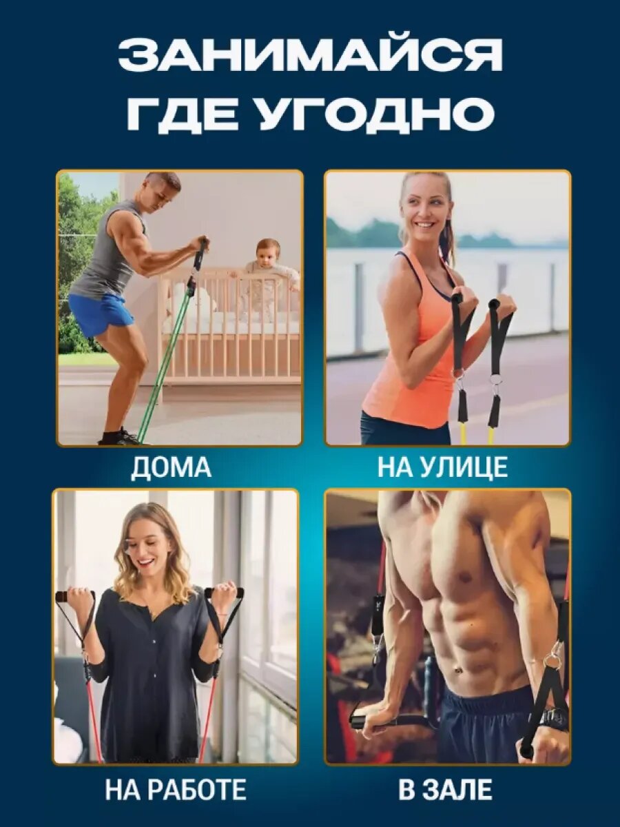 Эспандер кистевой трубчатый для фитнеса — фото 1