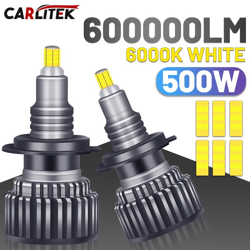 H7 Светодиодная лампа Canbus H1 H8 H11 Противотуманная фара 9006 Hb4 9005 Hb3 9012 Hir2 Led H27 880/881 30000LM H7 Led 360 Автолампы 6000K Mini 12V, 2 Pieces, 9012 (HIR2)