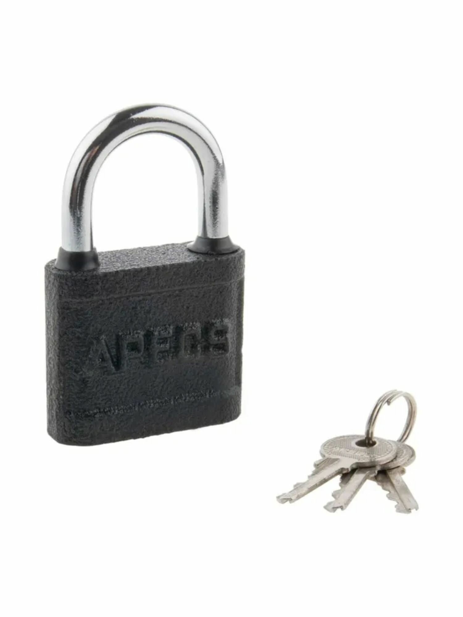 Замок навесной APECS PD-03-60 автоматическое запирание, черный, 150мм