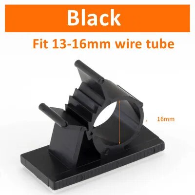 1 шт самоклеящиеся кабельные зажимы 8-25 мм Black 13-16mm