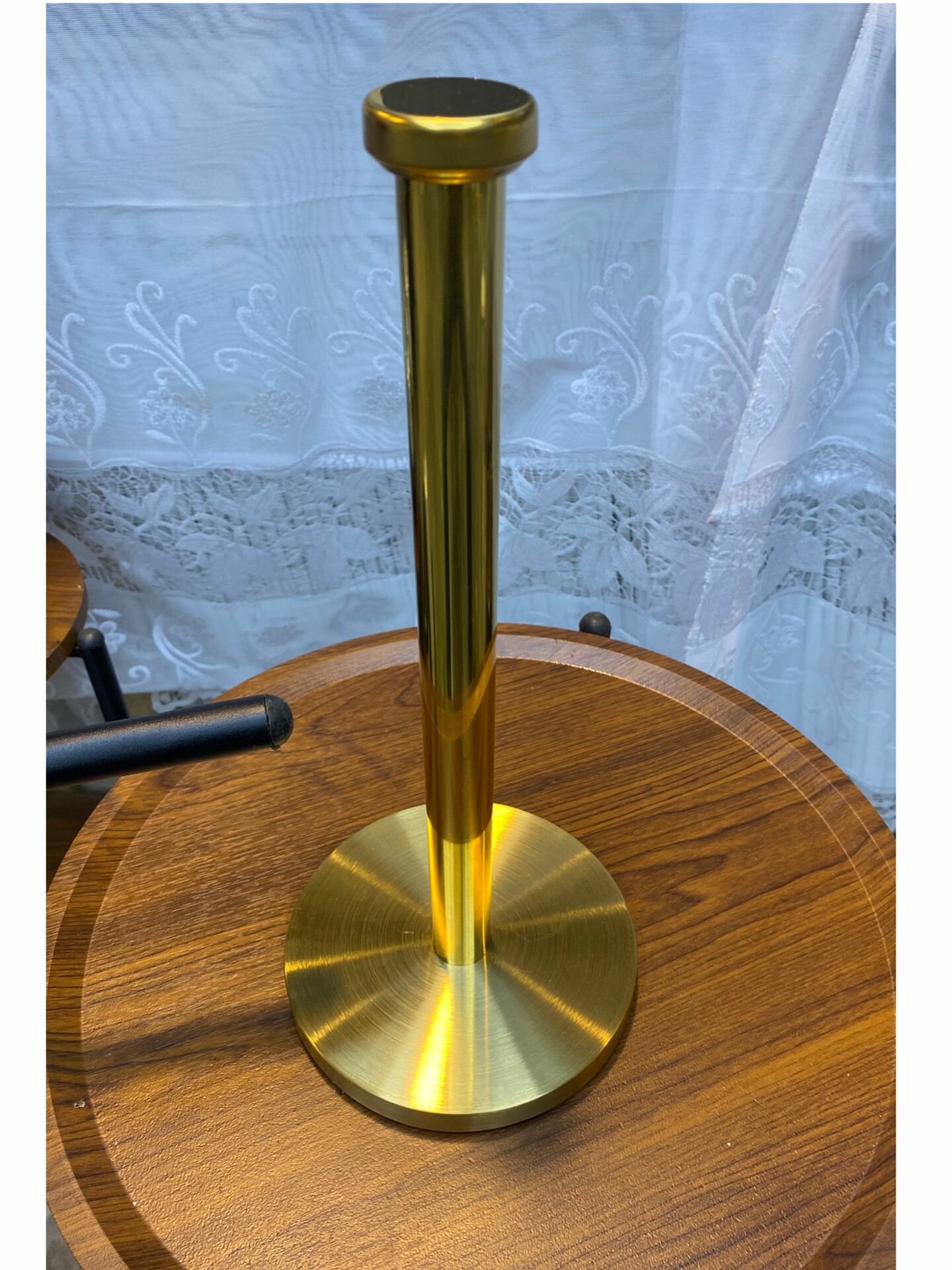 Настольный держатель для бумажных полотенец золотой 15 см / 34 см