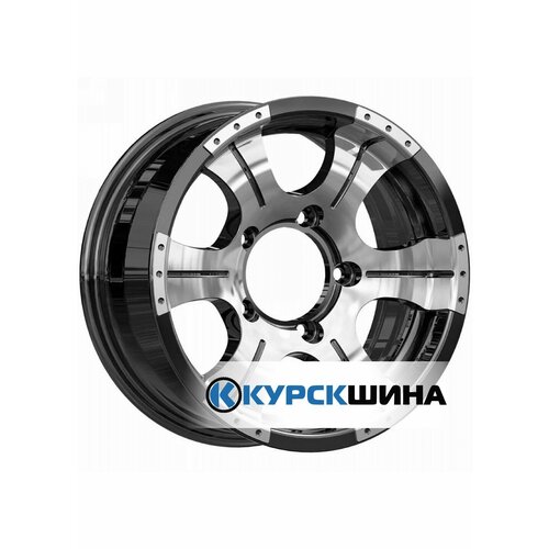 фото Диск кик байконур (кс465) 8,0x16 6x139,7 et0 dia111,6 алмаз черный k&k