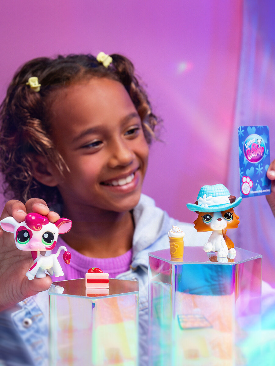 Игровой набор Littlest Pet Shop "Пара друзей", Теленок и Колли, 00625_LPS — фото 1