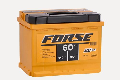 Изображение товара Автомобильный аккумулятор FORSE 6СТ-60 VL (1) (арт.560107050)