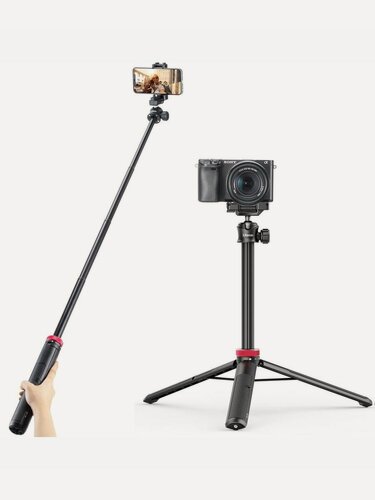 Изображение товара Штатив трипод для телефона и фотокамеры Ulanzi MT-44 (черный, зажим для телефона в комплекте)