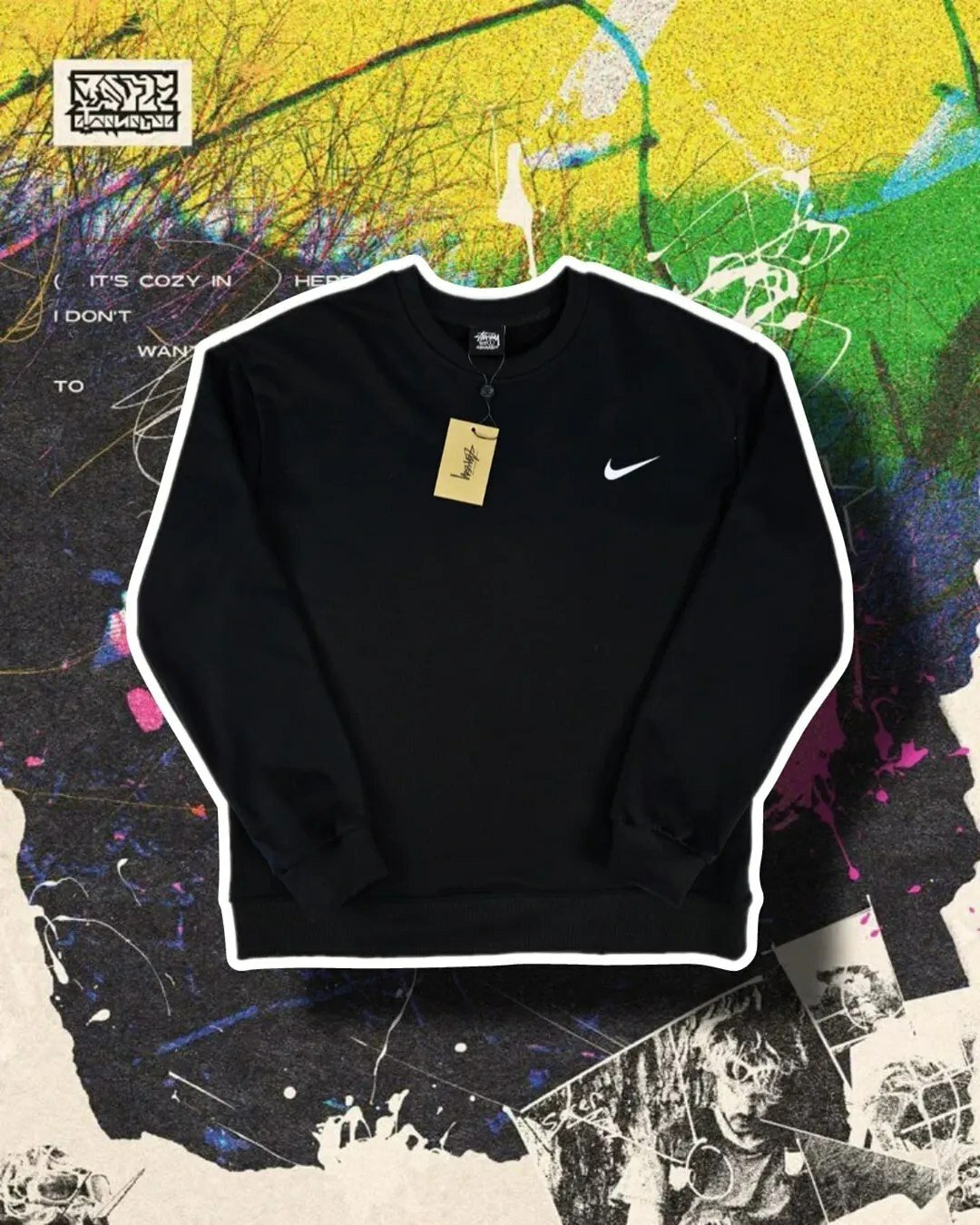 Водолазка NIKE, размер L, , чeрный