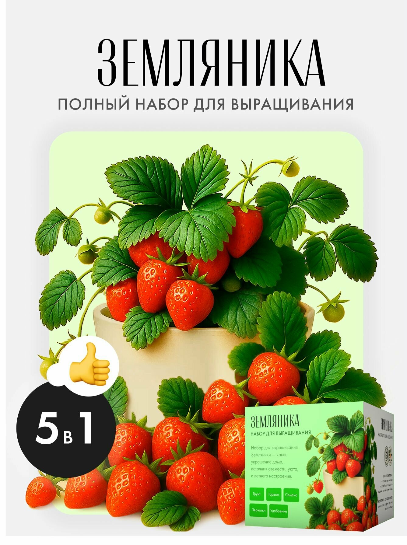 Земляника Набор для выращивания растений
