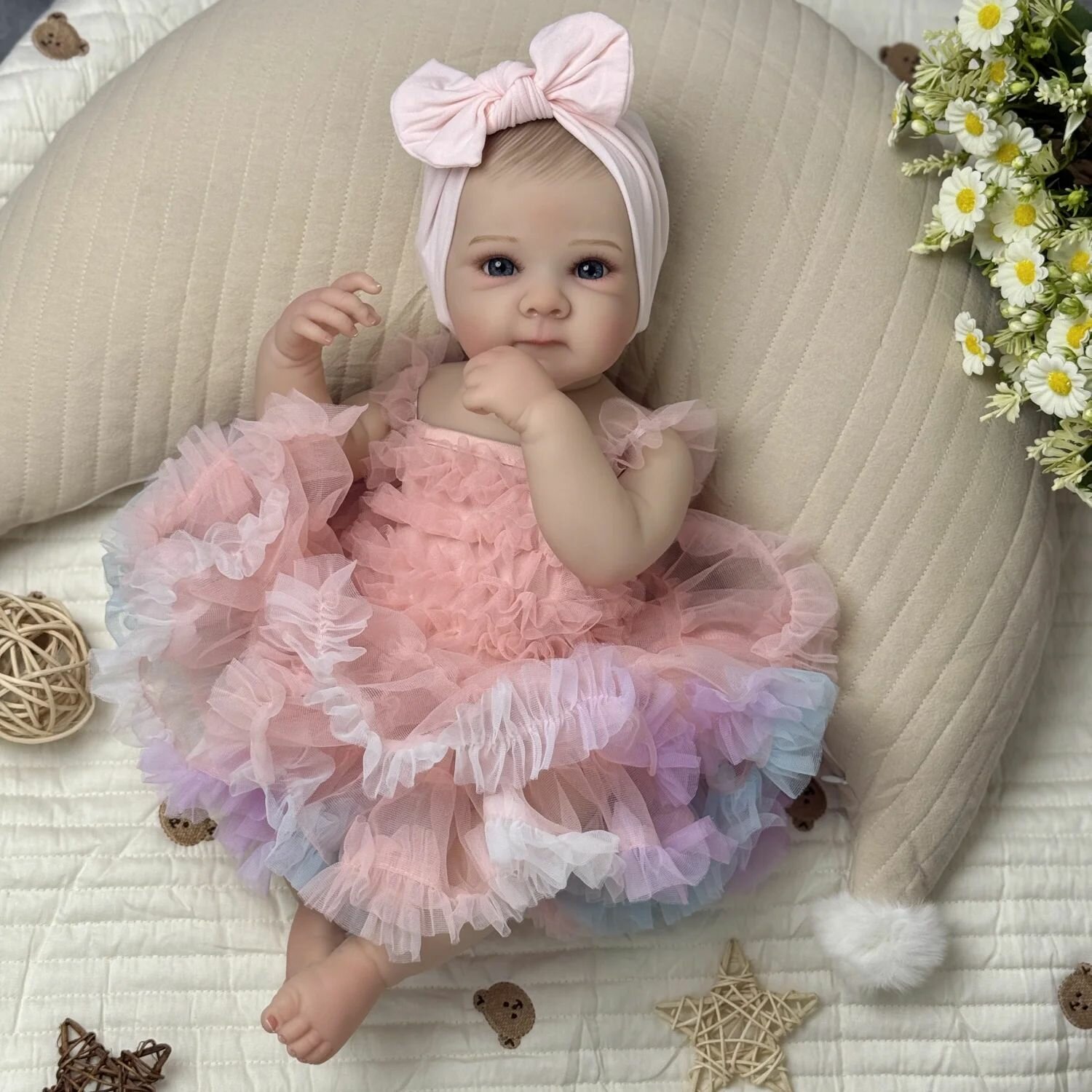 BZDOLL Кукла реборн 48CM реалистичная виниловая Игрушки