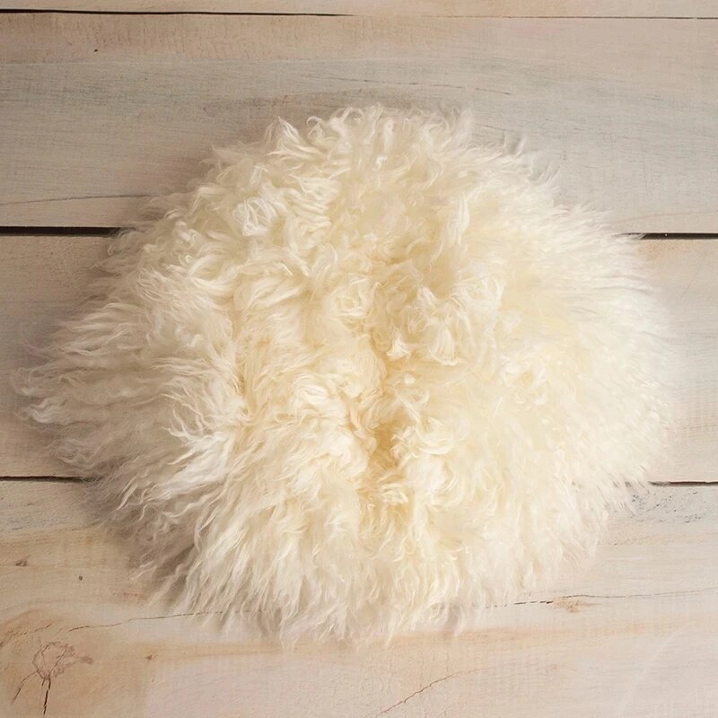 Железная соломенная корзина для фотосессии новорожденных 30cm wool blanket