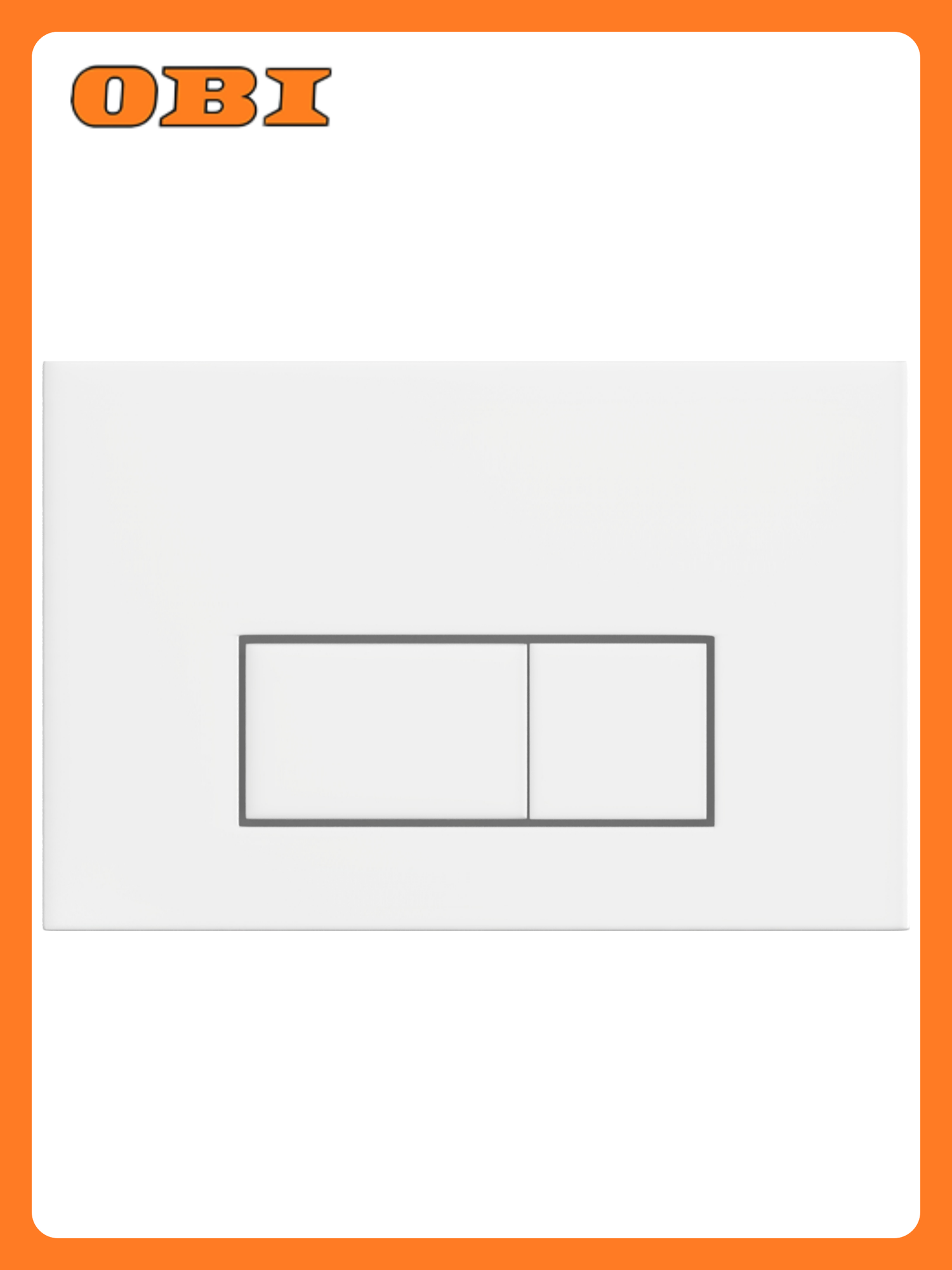 Кнопка смыва Tokito TATSUMAKI SQUARE WHITE для инсталляции белая