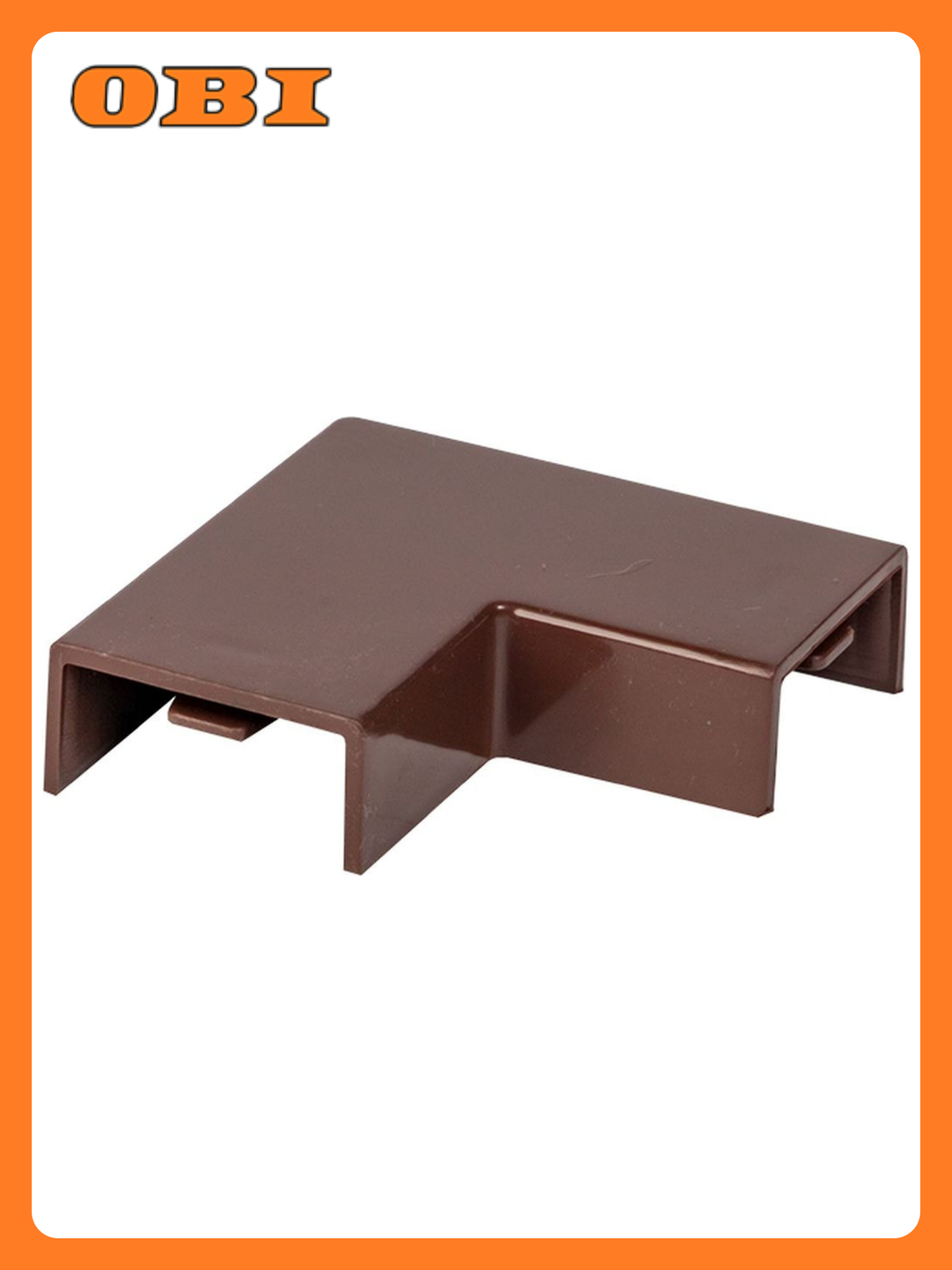 Поворот EKF PROxima для кабель-канала пластик цвет коричневый 20x10 мм