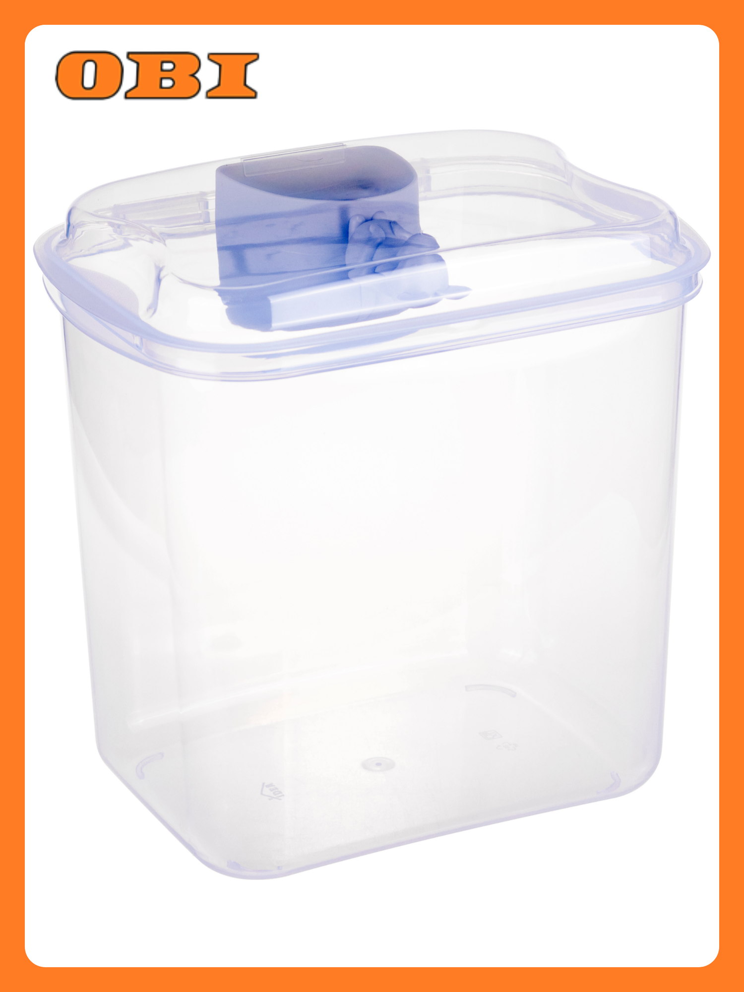 Контейнер для муки полипропилен прозрачный 5л 22.5 х 17 х 23 см