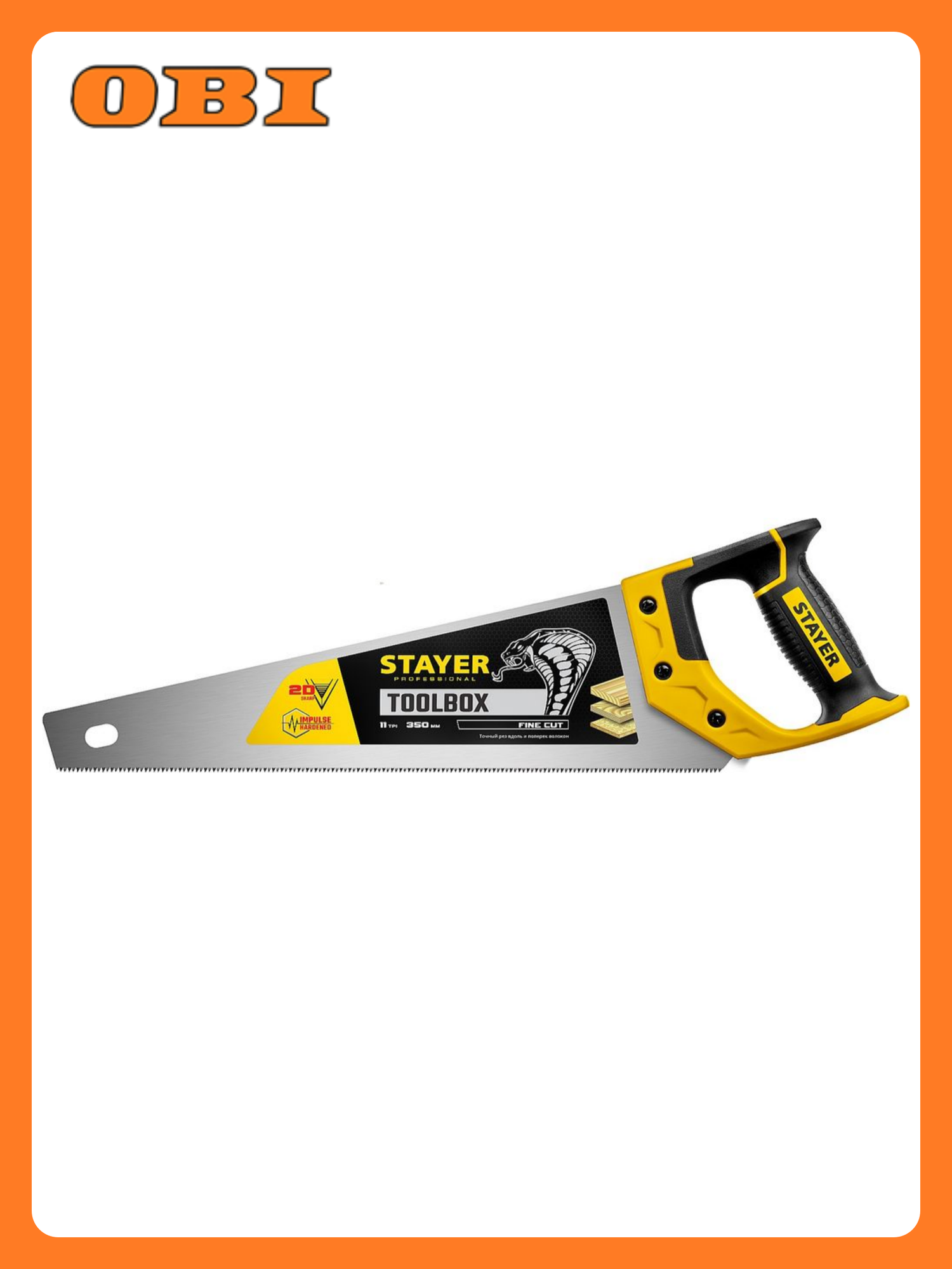Ножовка по дереву STAYER 10tpi 350 мм