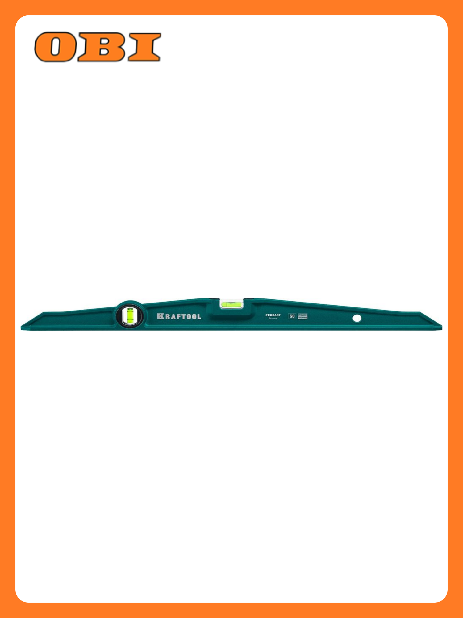 Уровень Kraftool литой фрезерованная грань 600мм точность 05мм/м 2 глазка