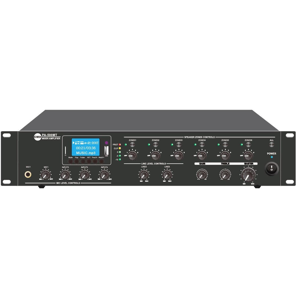 Микшер-усилитель универсальный CMX Audio DA-500MT