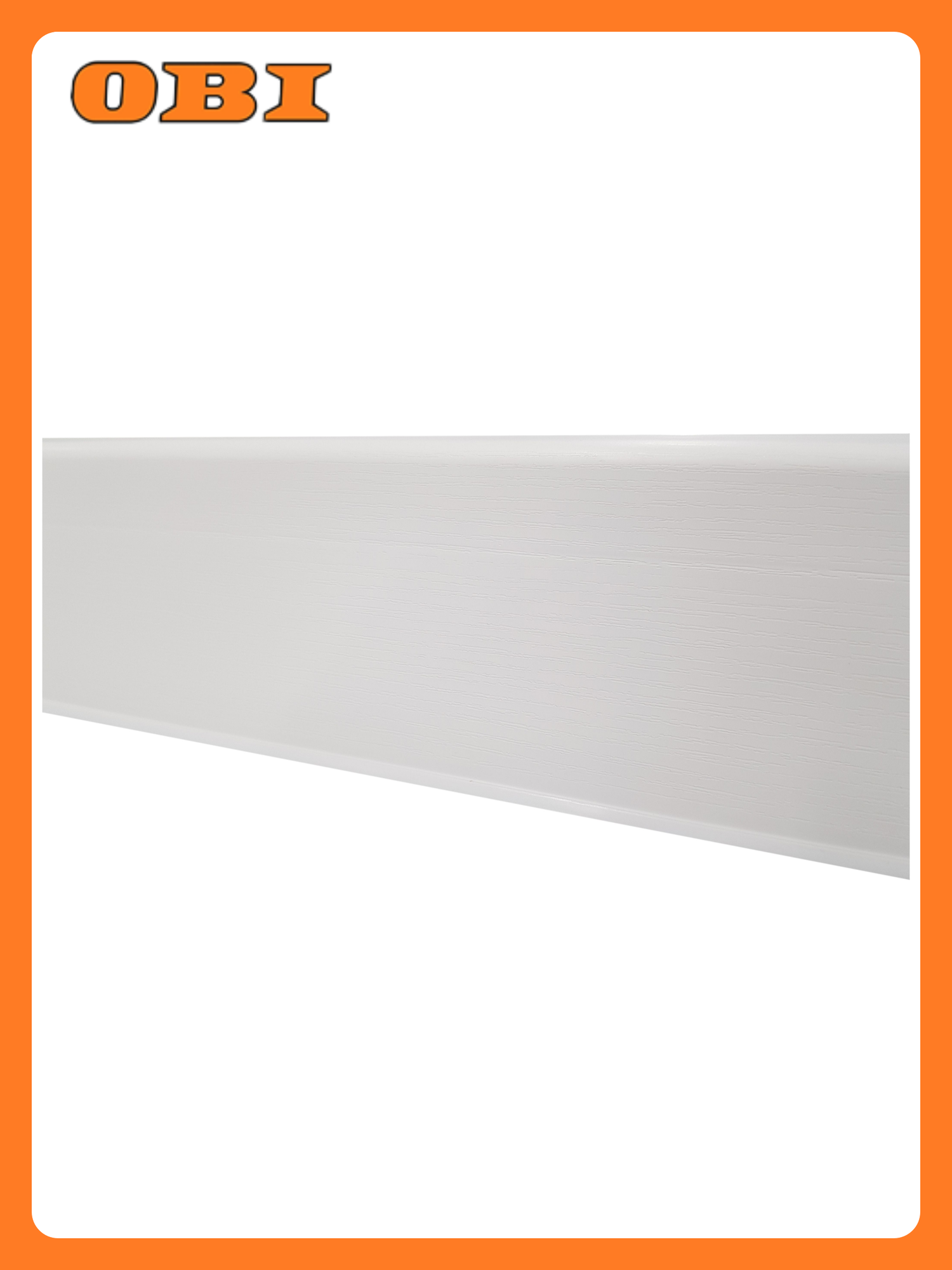 Плинтус напольный ПВХ SALAG LIMA 72 мм Белый